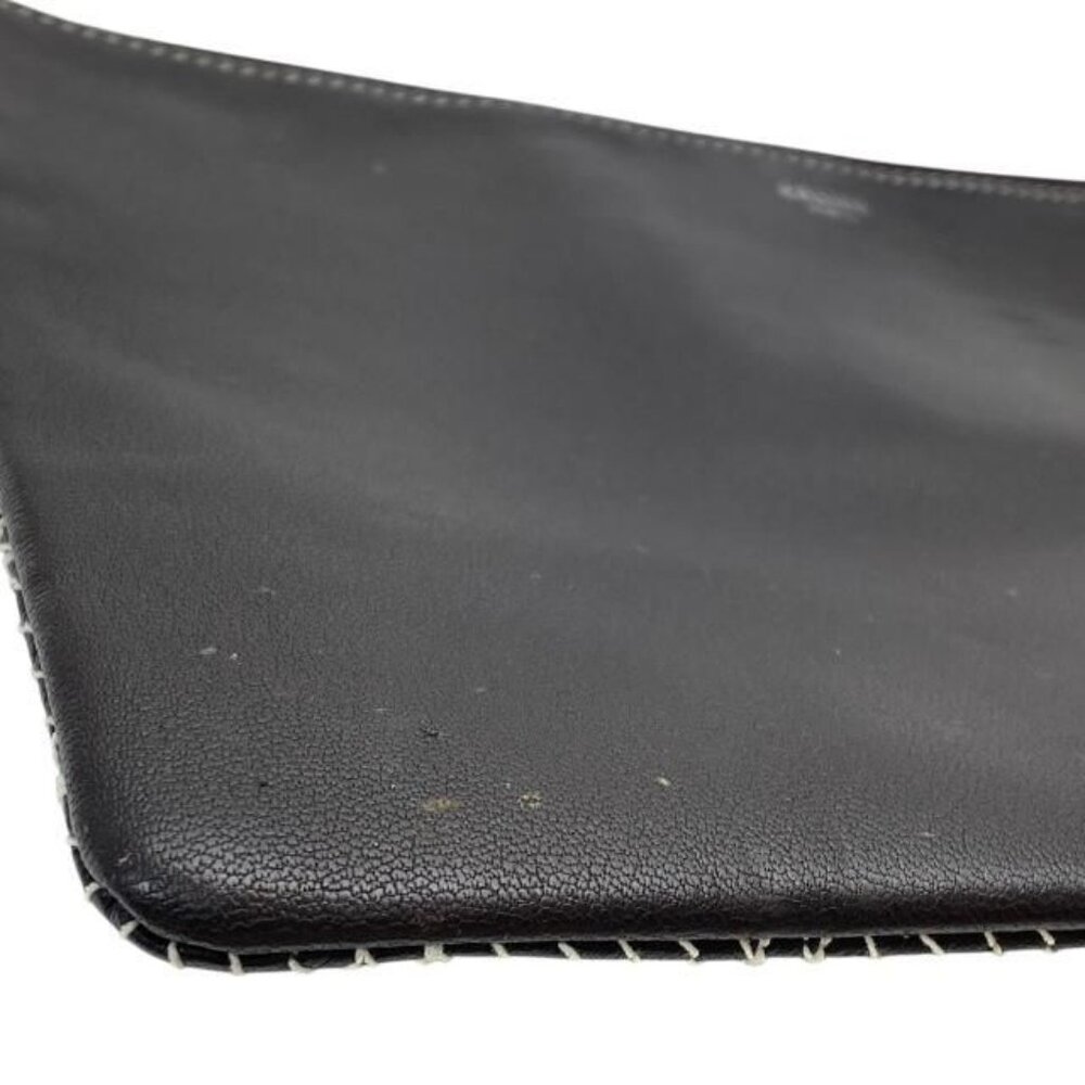 Celine Clutch Pochette Second Bag Check Dark Brown Bicolor - Picture 3 of 9
